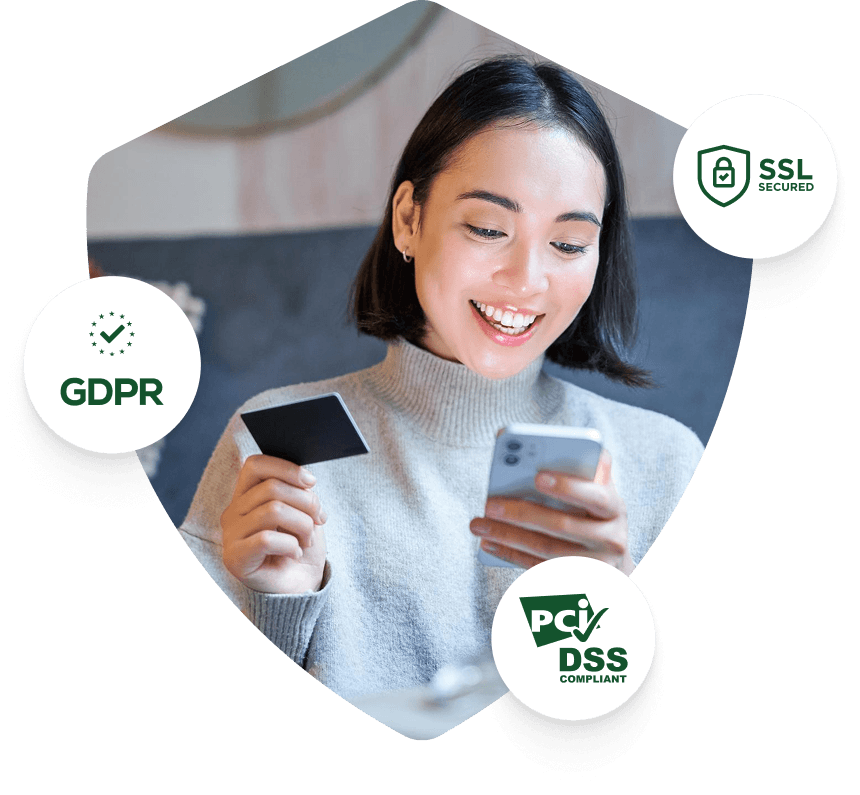 Trust us to handle your guest payment data